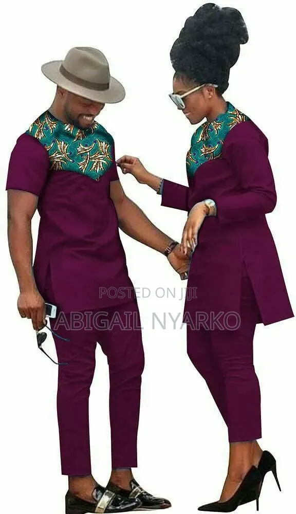 Custom Matching Couple's Kaftan Set