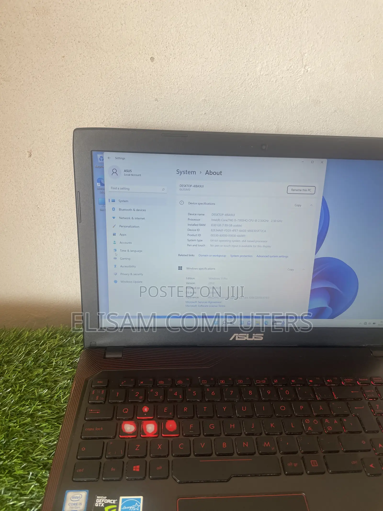Laptop Asus GL552VX 8GB Intel Core i7 SSD 256GB