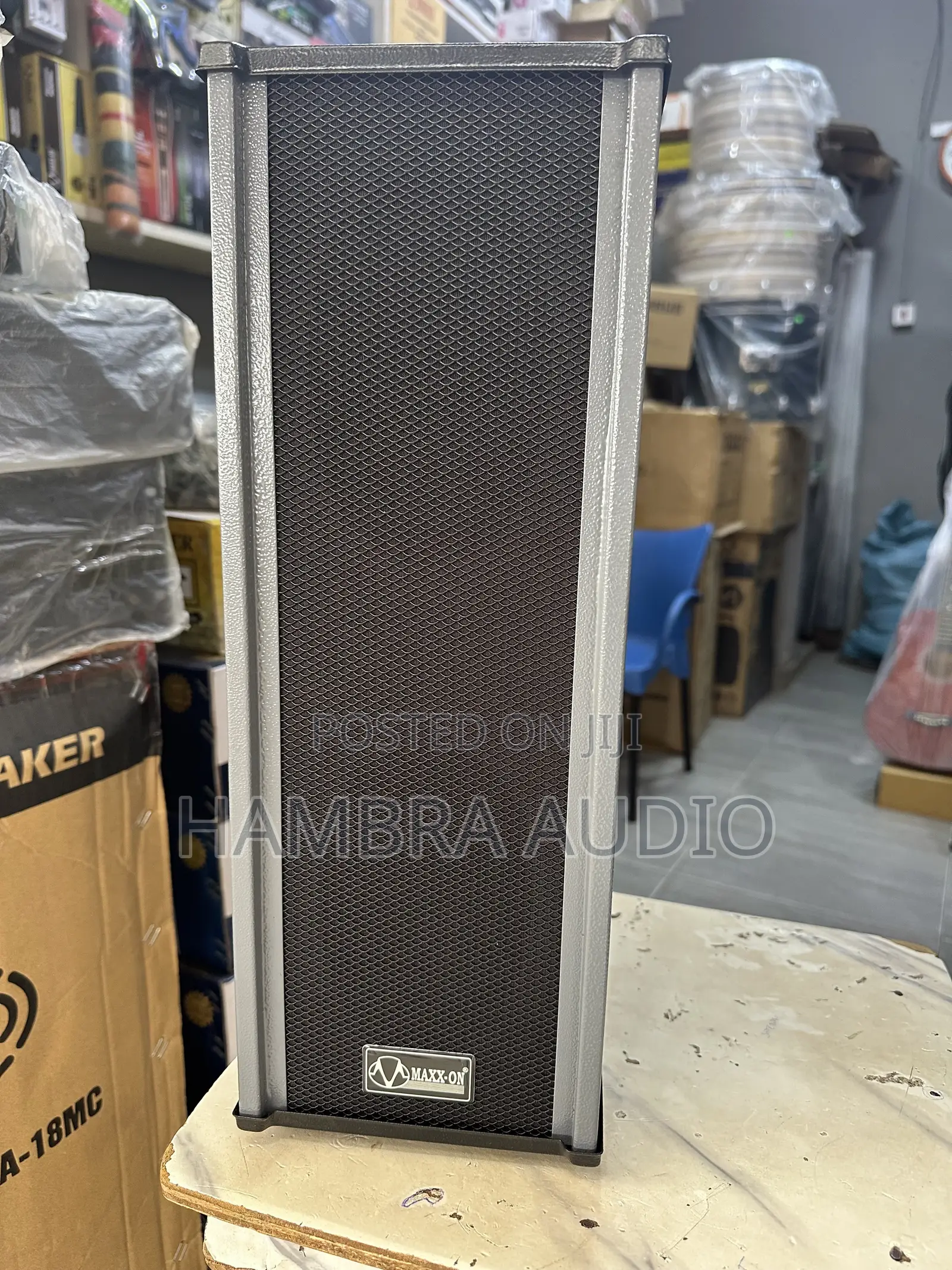Maxxon Metal Column Speaker Pair