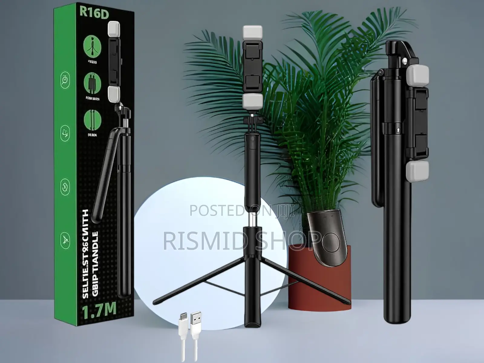 R16D Extendable Selfie Stick With Tripod