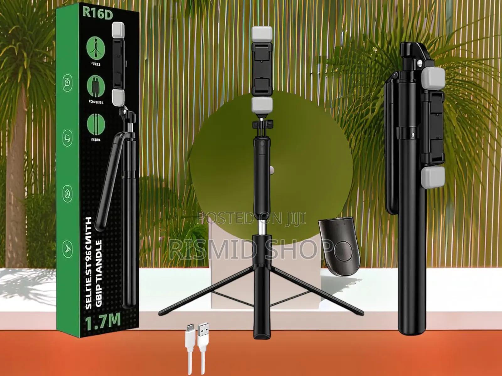 R16D Extendable Phone Selfie Stick Tripod