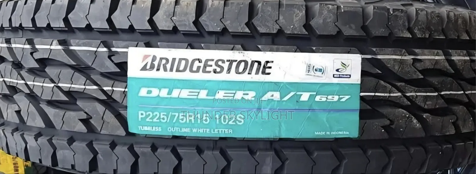 225/75r15 Bridgestone Dueler a/T 697 102S Tyre