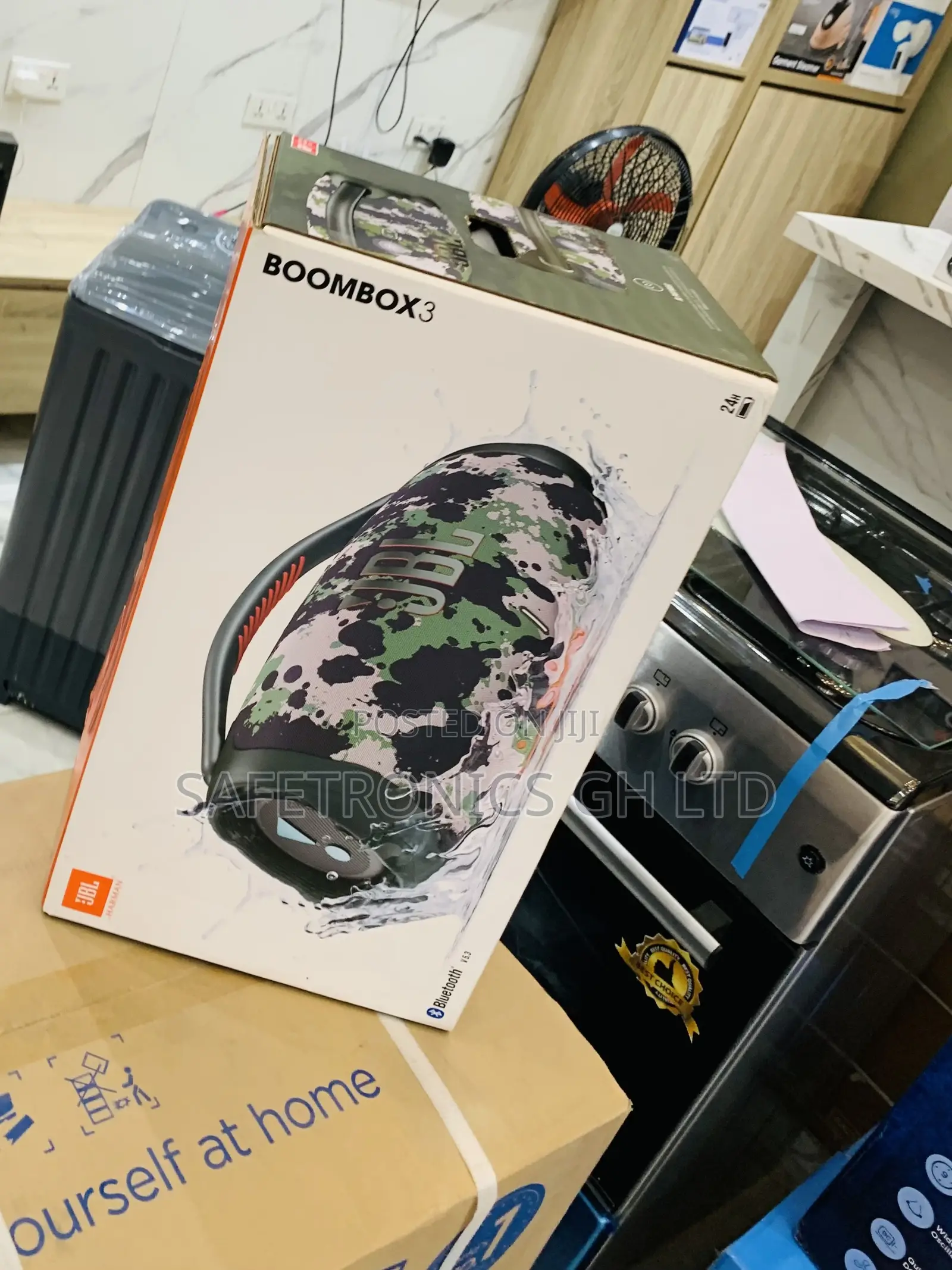 Sealed Best JBL Boombox 3 Portable Bluetooth Speaker – Black