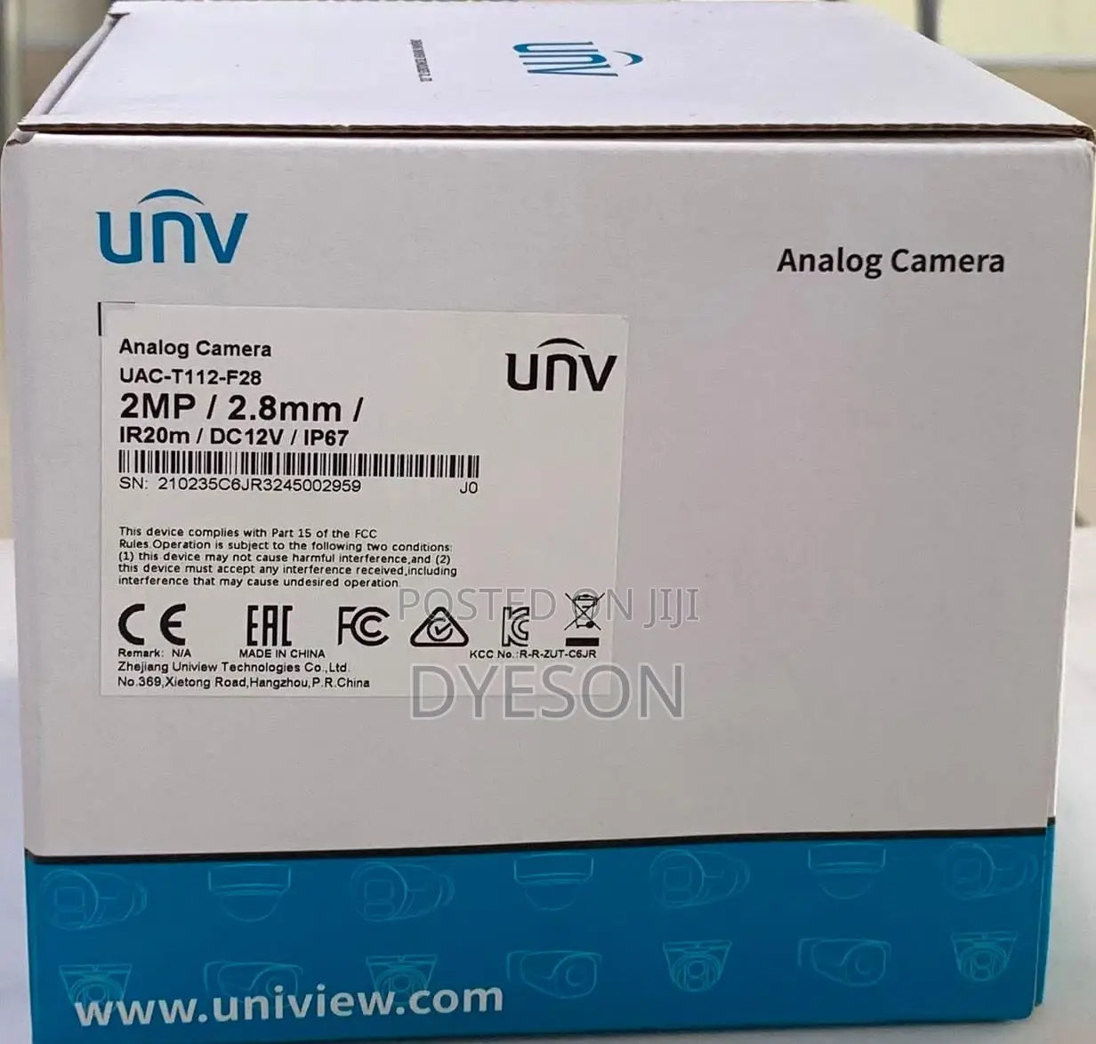 Uac-T112-F28(40) 2MP Fixed IR Turret Analog Camera