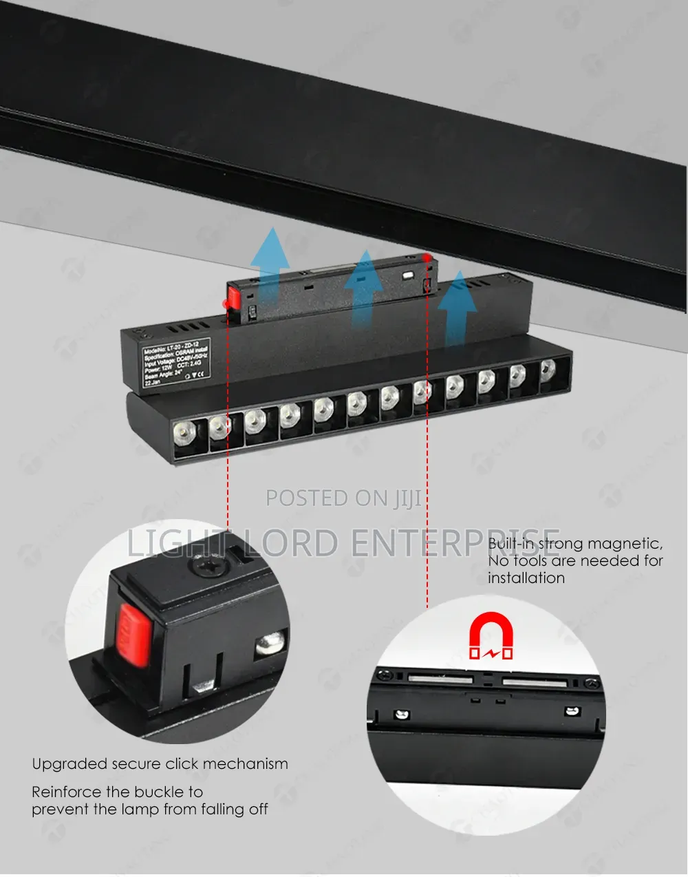 Modi 12watts Magnetic Module 3color Griille Light