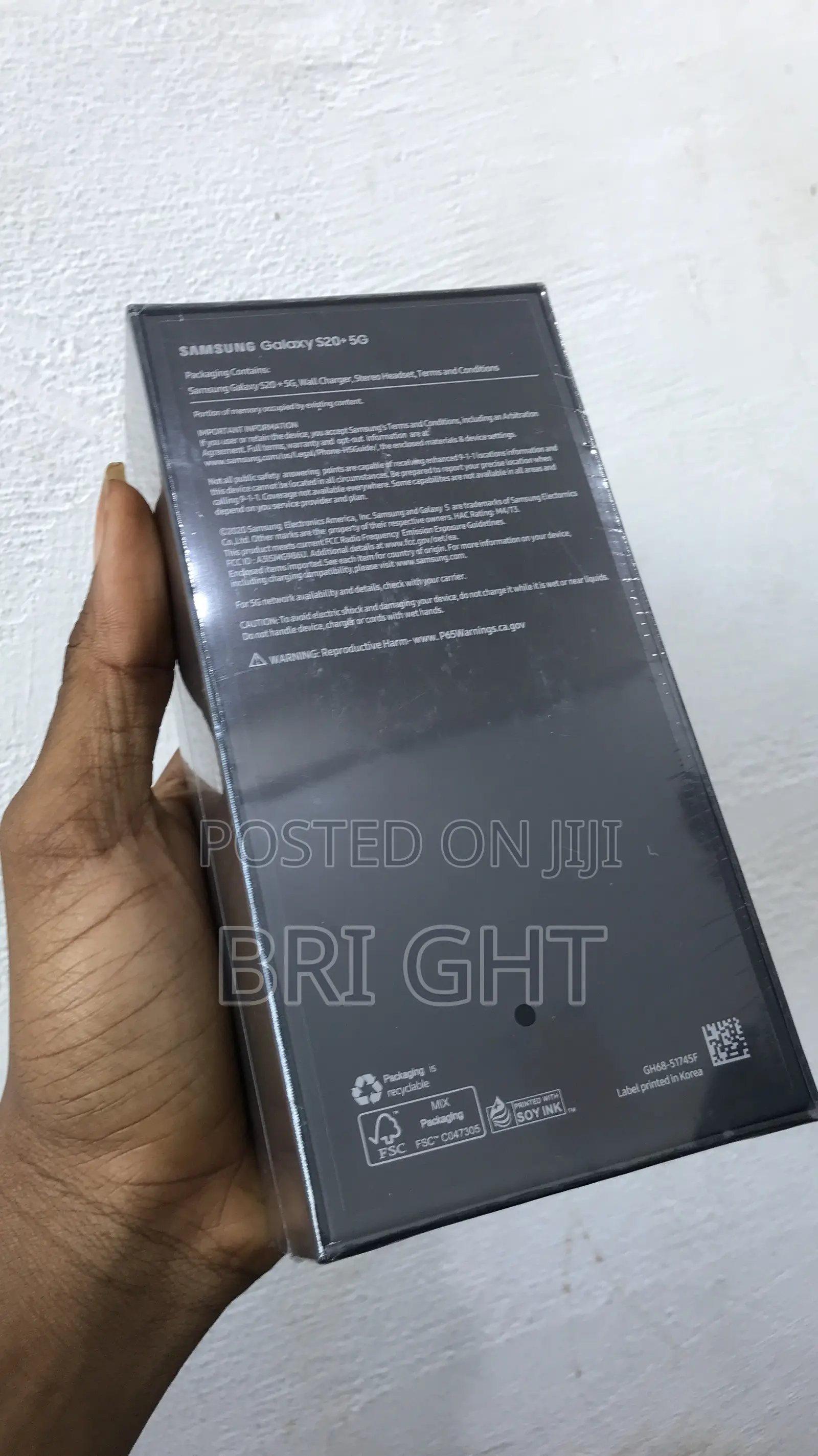 New Samsung Galaxy S20+ 5G 128 GB Black
