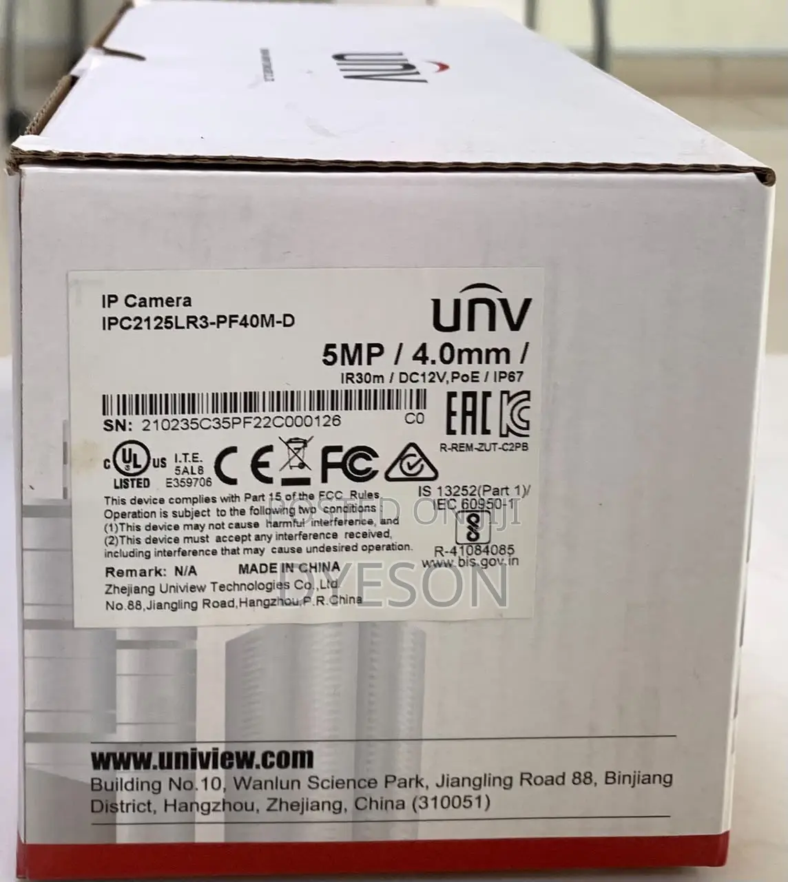 5MP Mini Fixed Bullet Network Camera Ipc2125lr3-Pf40(60)m-D