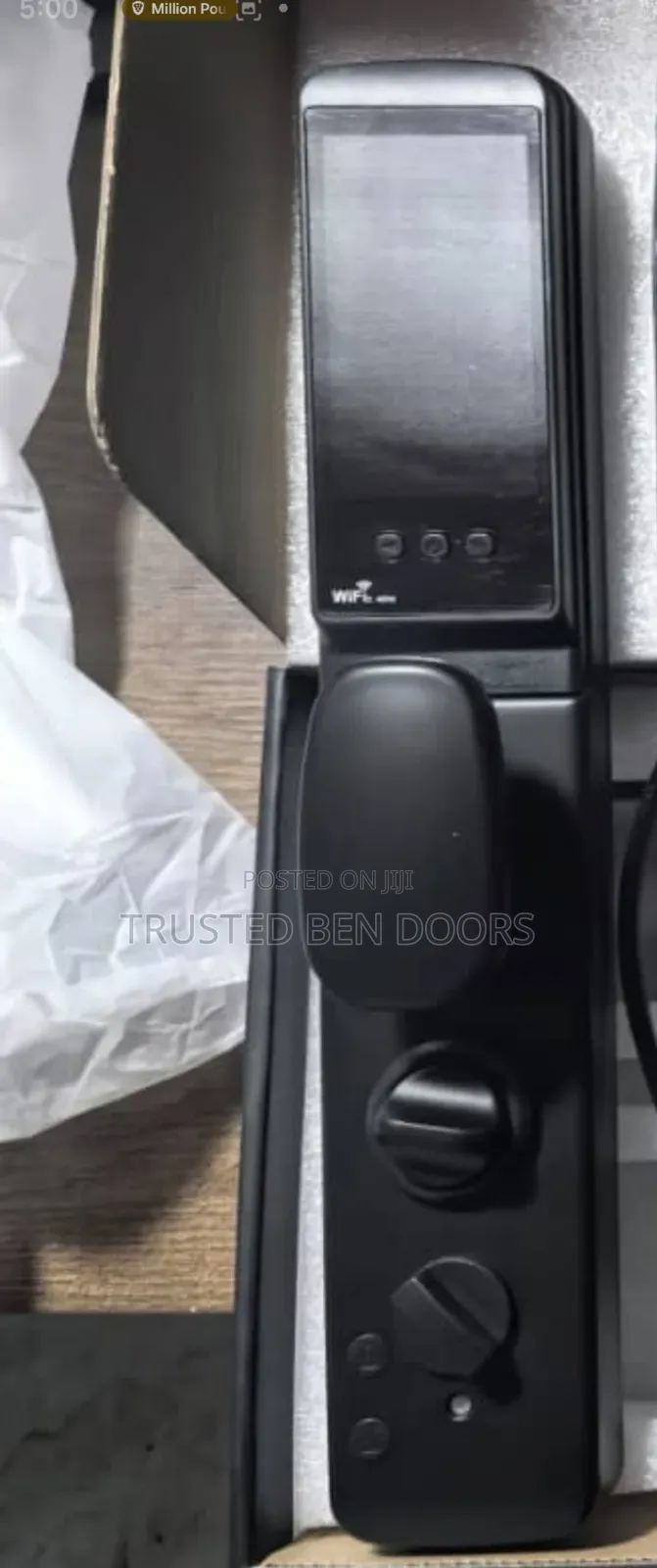Tuya Wifi App Wireless Biometric Smart Door Lock With Face ID