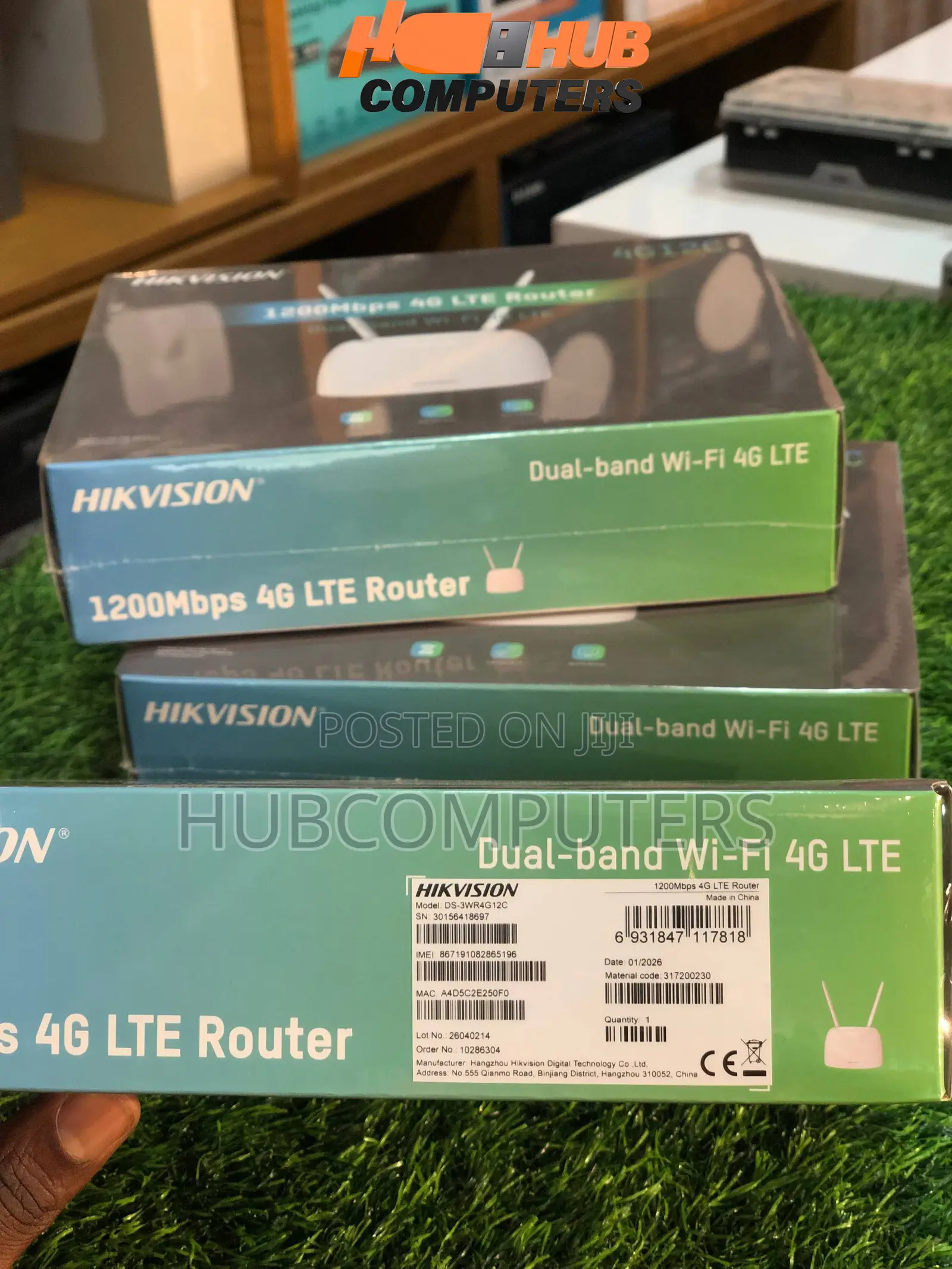 Hikvision (Ds-3wr4g12c) 1200mbps 4g Lte Dual Band Router