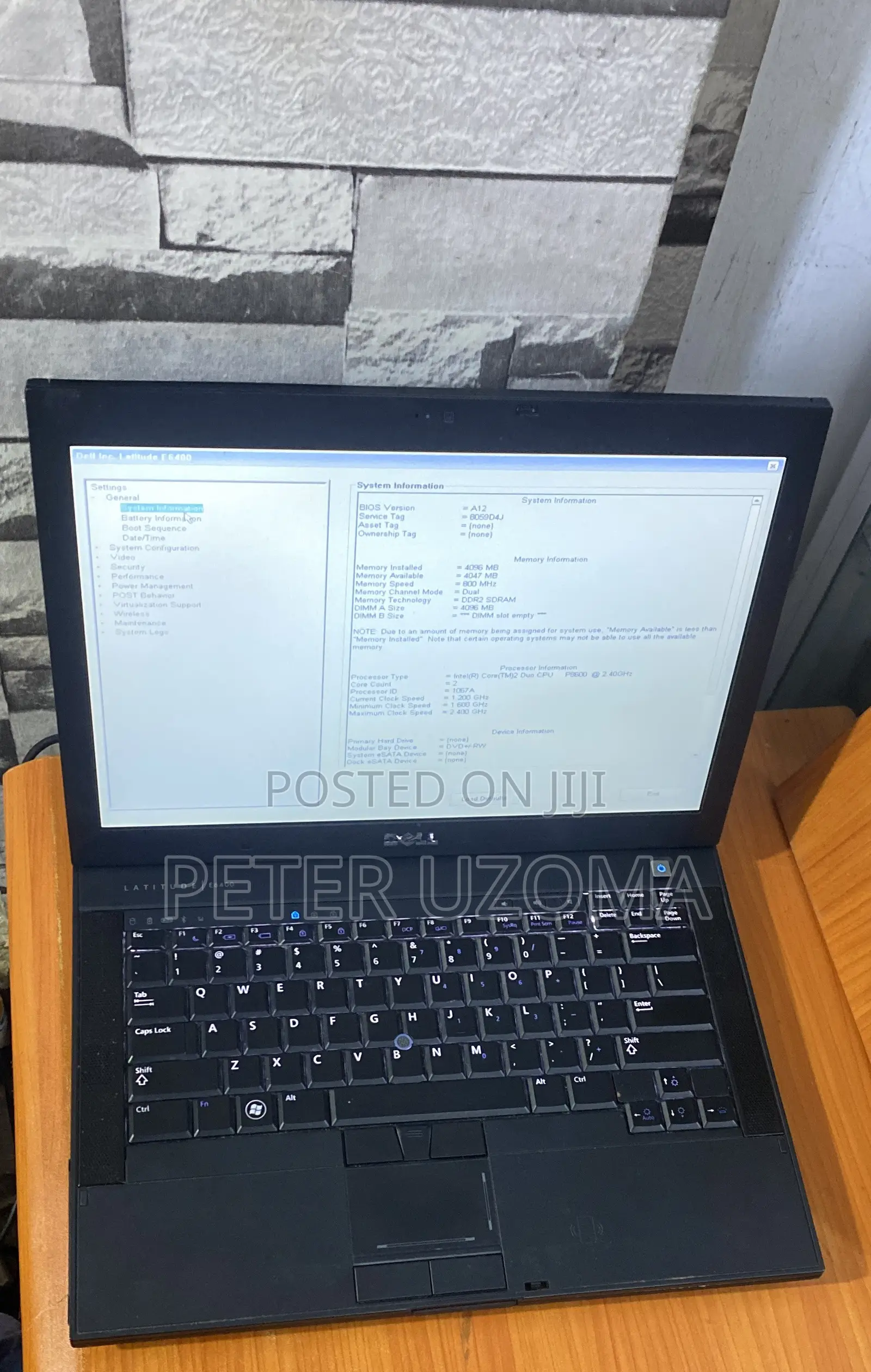 Laptop Dell Latitude E5400 4GB Intel HDD 256GB