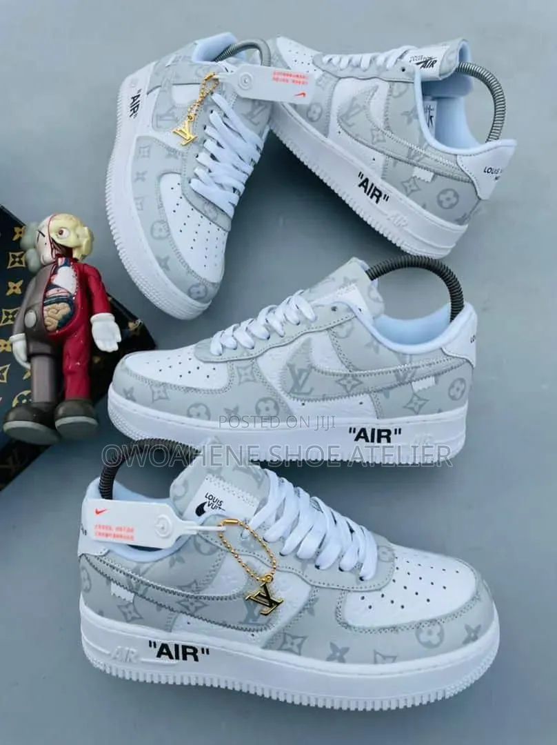 Custom Louis Vuitton X Nike Air Force 1 Low Sneakers