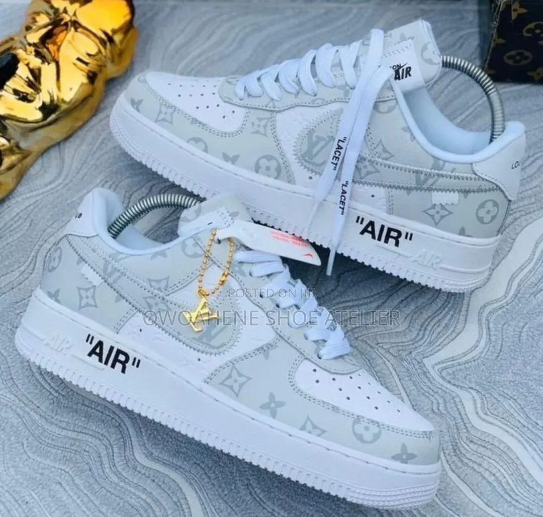 Custom Louis Vuitton X Nike Air Force 1 Low Sneakers