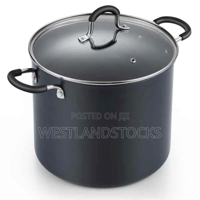 Cook Home-Nonstick-Stockpot-Soup-potHard-Anodized-10-8-6qt