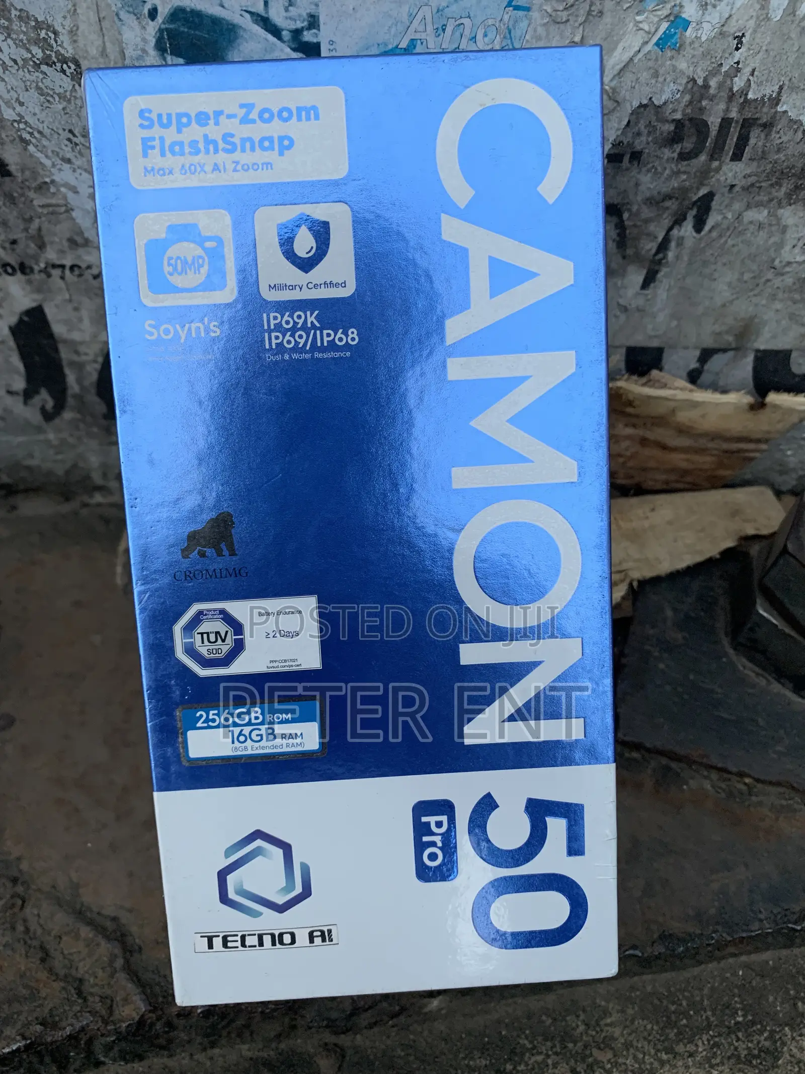 New Tecno Camon 50 Pro 256 GB Blue