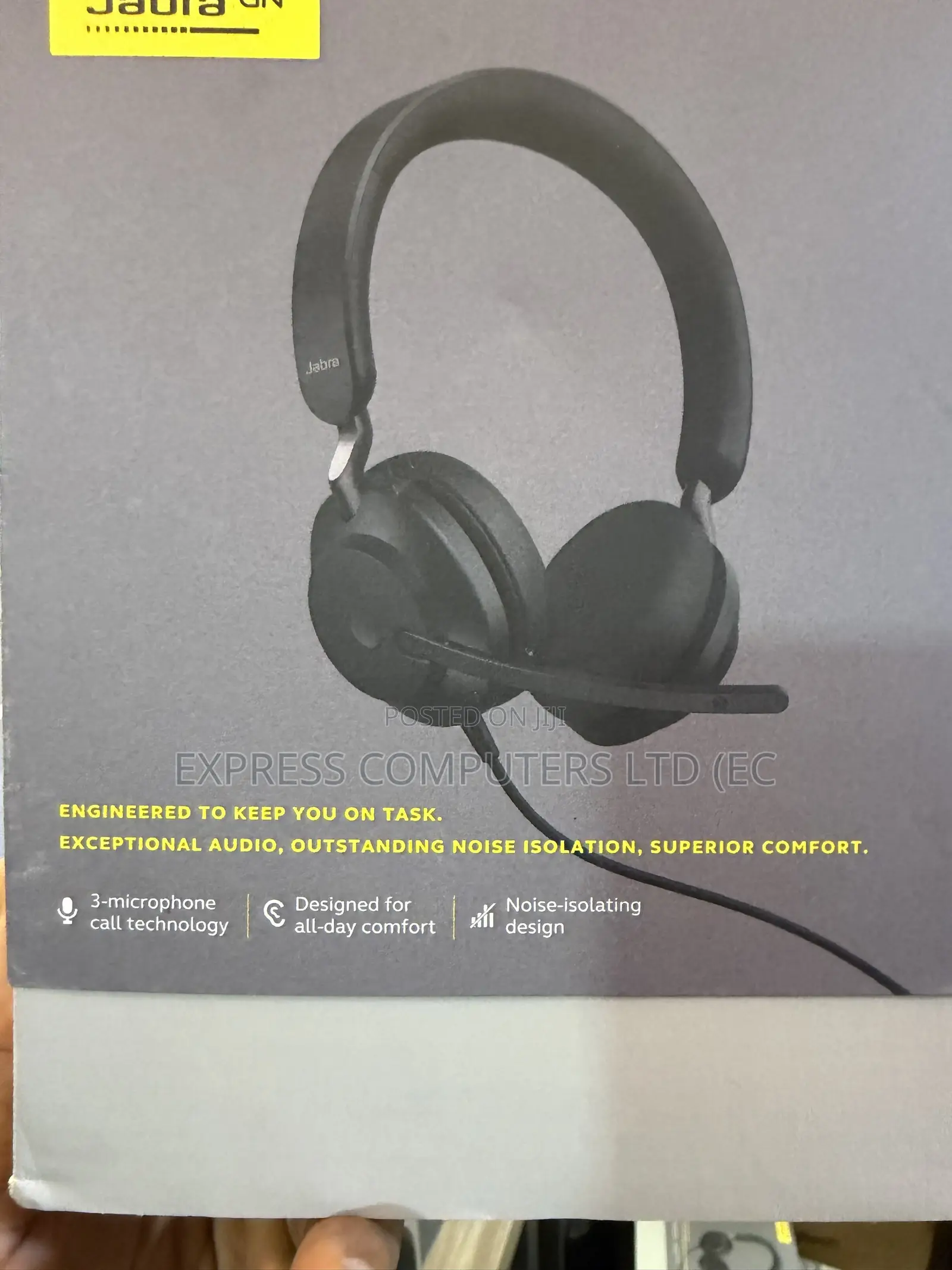 Jabra Evolve2 40 Wired Stereo Noise-Cancelling Headset & USB-C From Uk