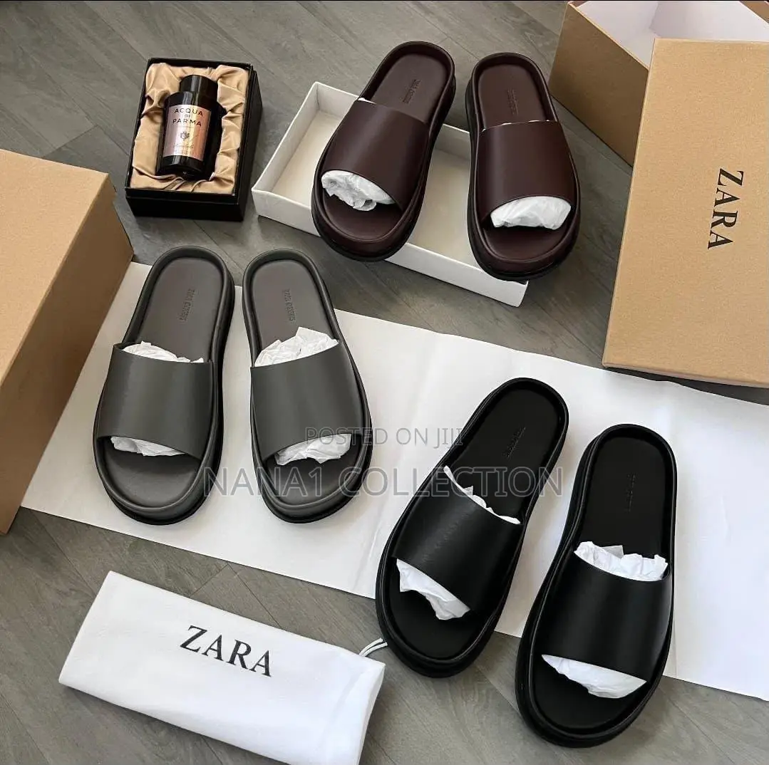 Zara Branded Men’s Minimalist Slippers