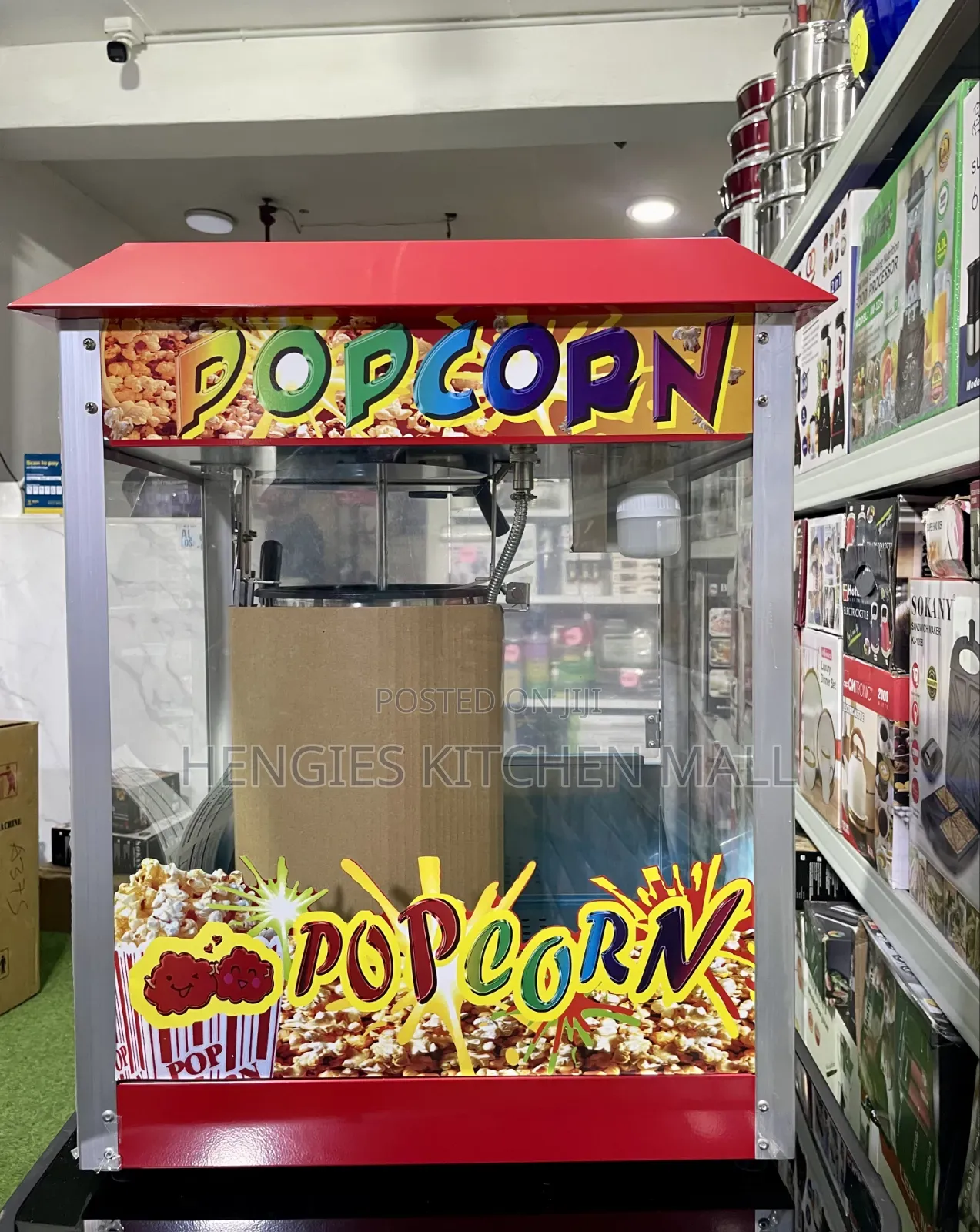 Commercial Foreign Popcorn Machine With Warmer