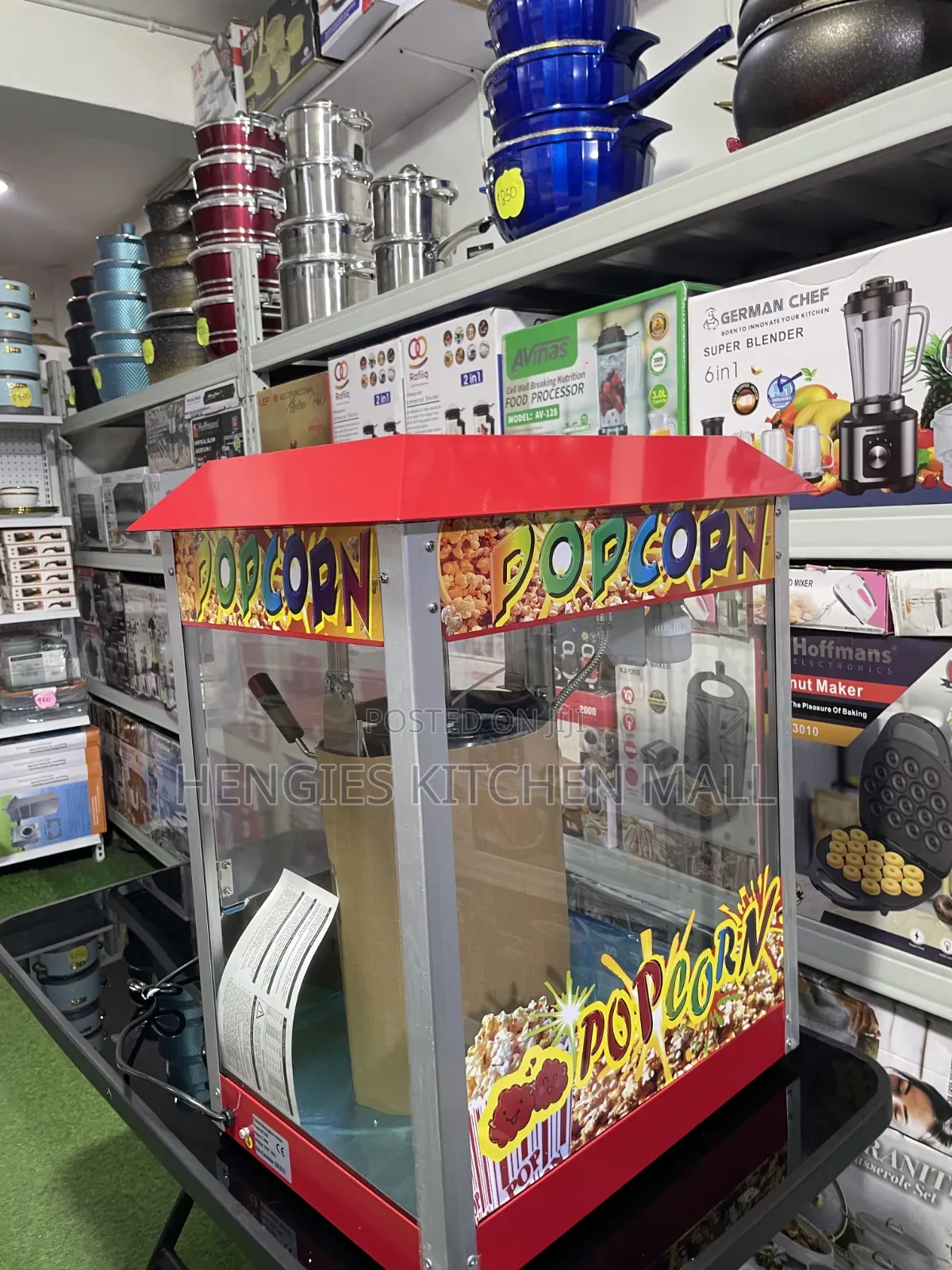 Commercial Foreign Popcorn Machine With Warmer