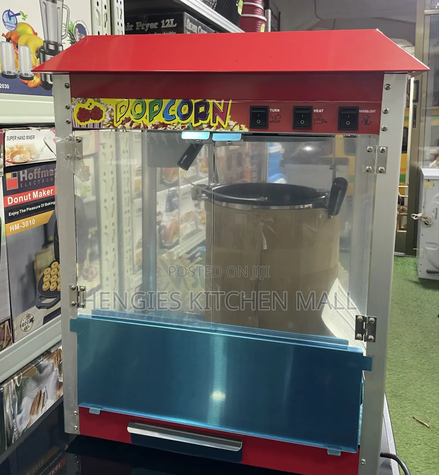 Commercial Foreign Popcorn Machine With Warmer