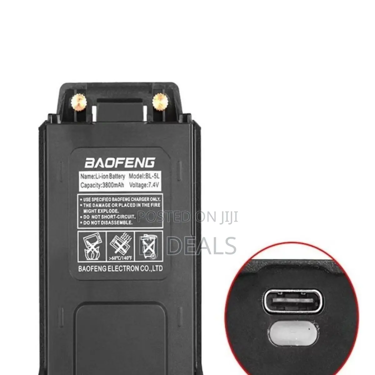 Baofeng UV-5R Rechargeable Battery Type C Charge