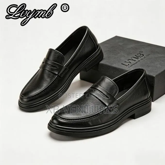 Craftsmanship Men's Formal
Office Merchant Leather Shoes-Black