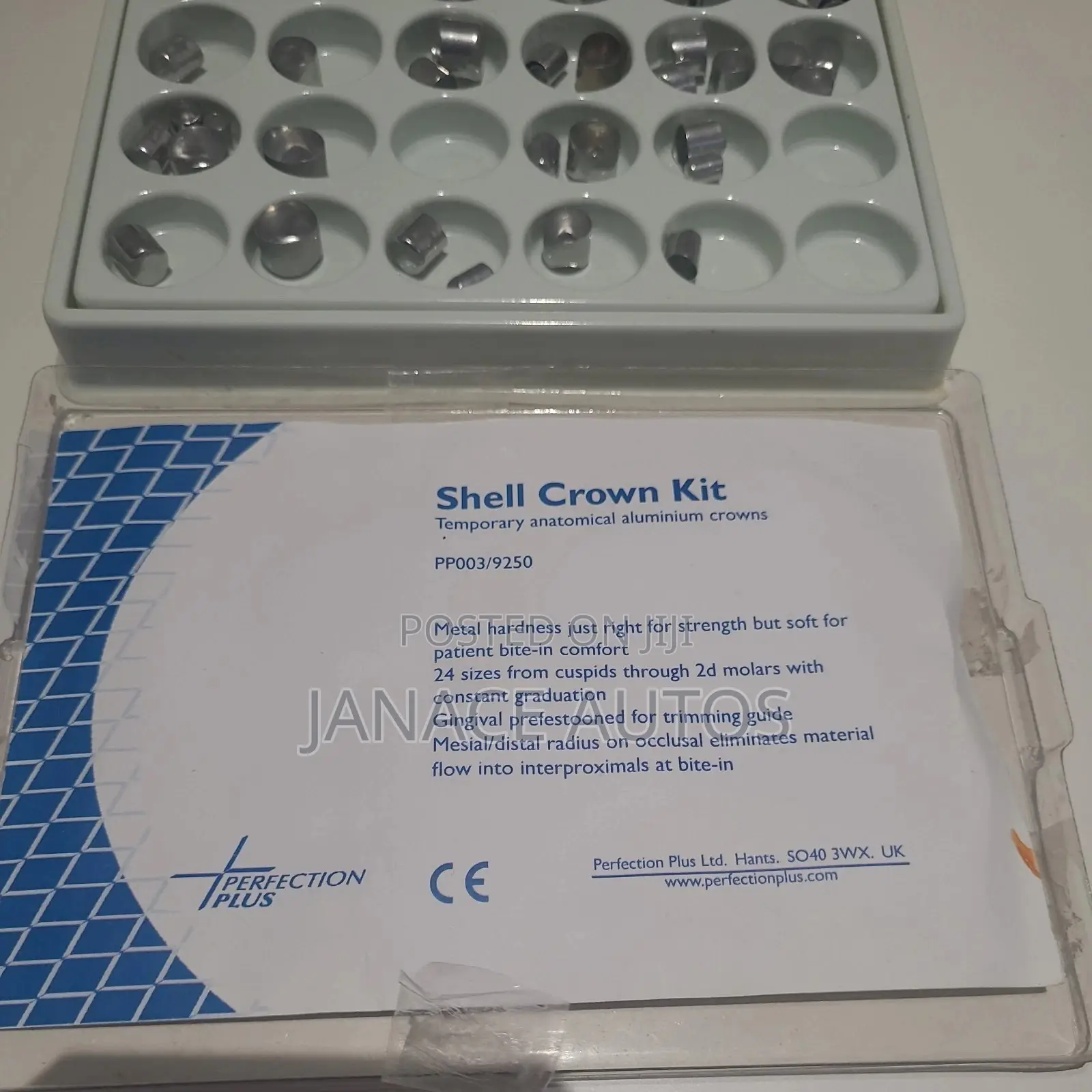 Dental Shell Anatomical Aluminum Crowns Kit Assorted Sizes PP003/9250