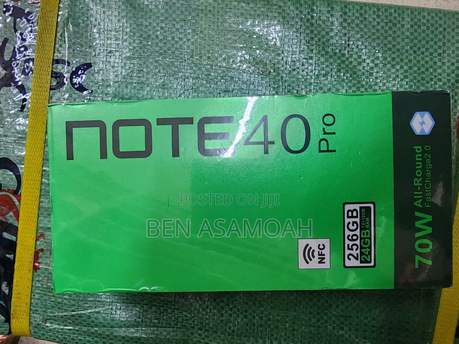 New Infinix Note 40 Pro 256 GB Black