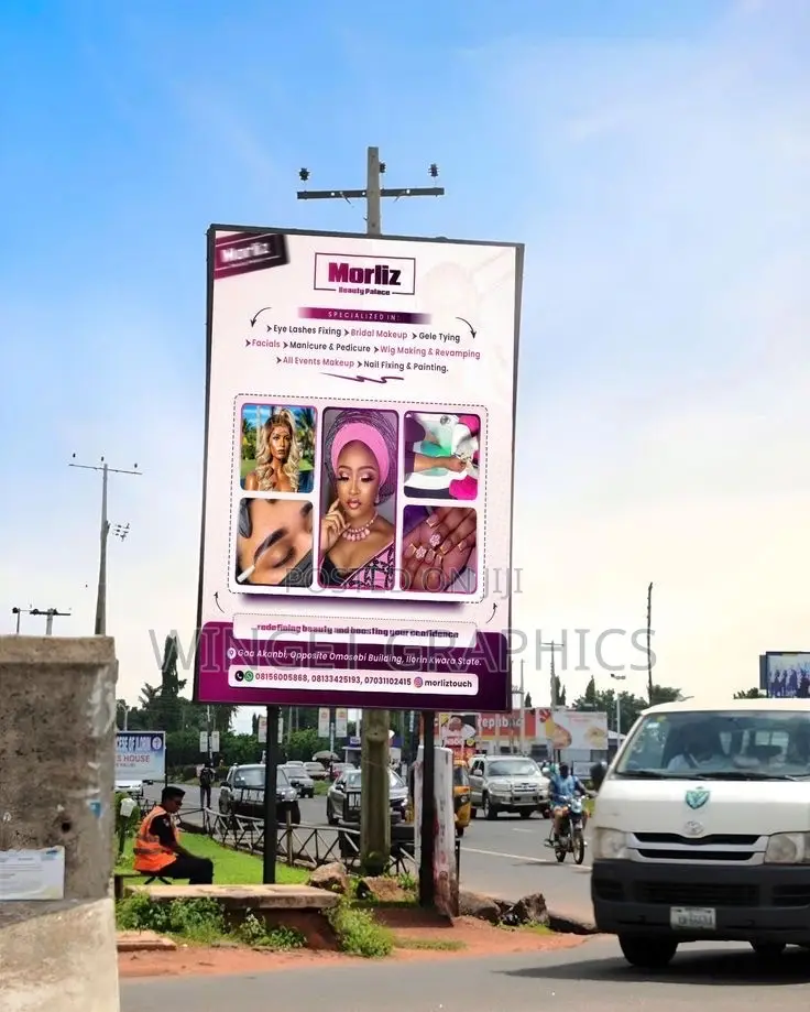 Billboard and Shop Design , Printing With Fixing