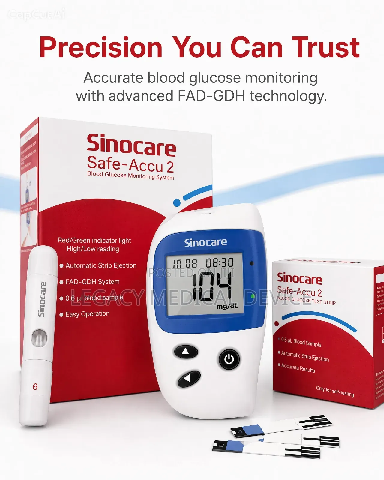 Safe Accu 2 Glucometer Device