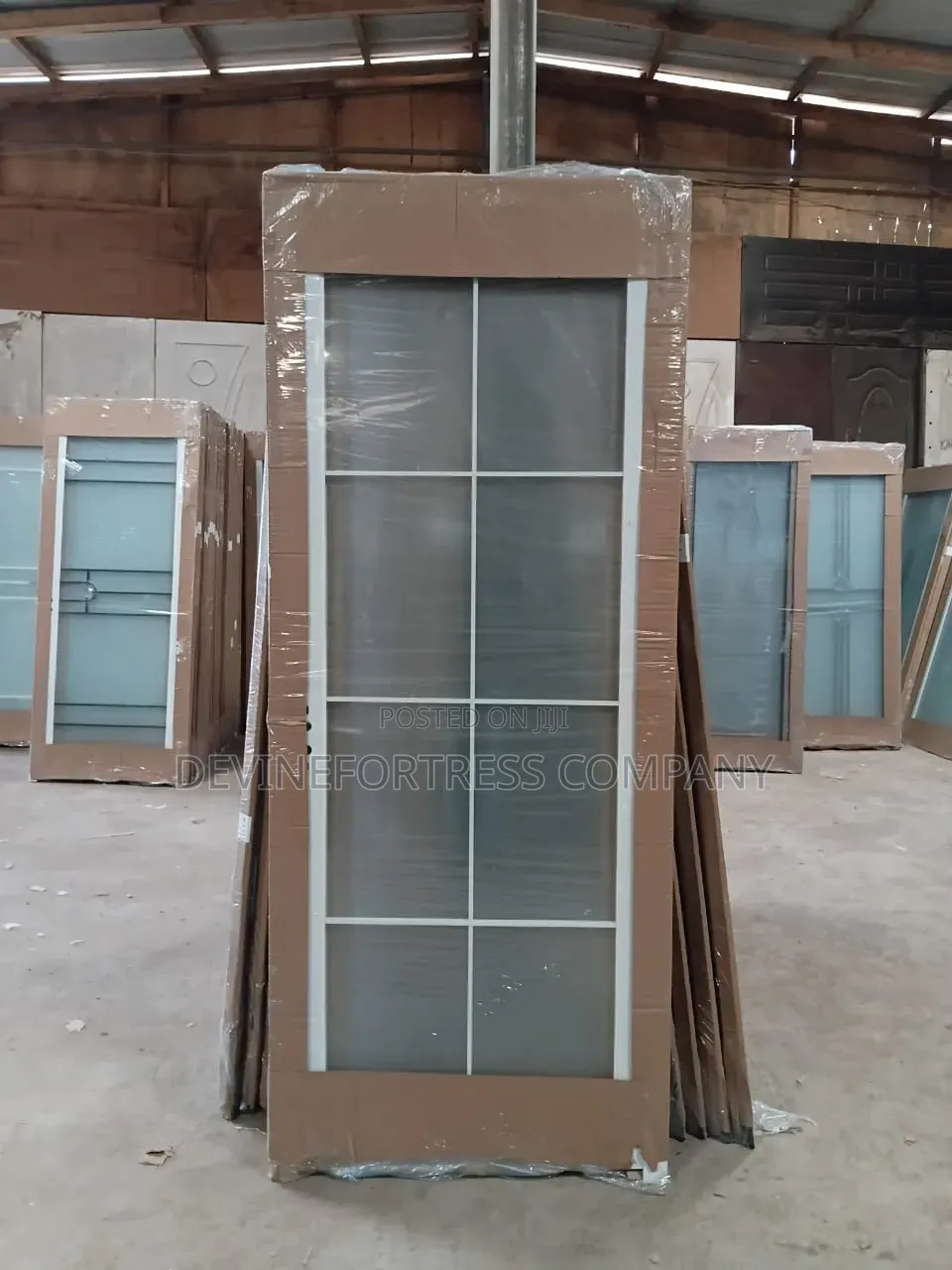 High Quality Bathroom Glass Doors Fiberglass White// Brown