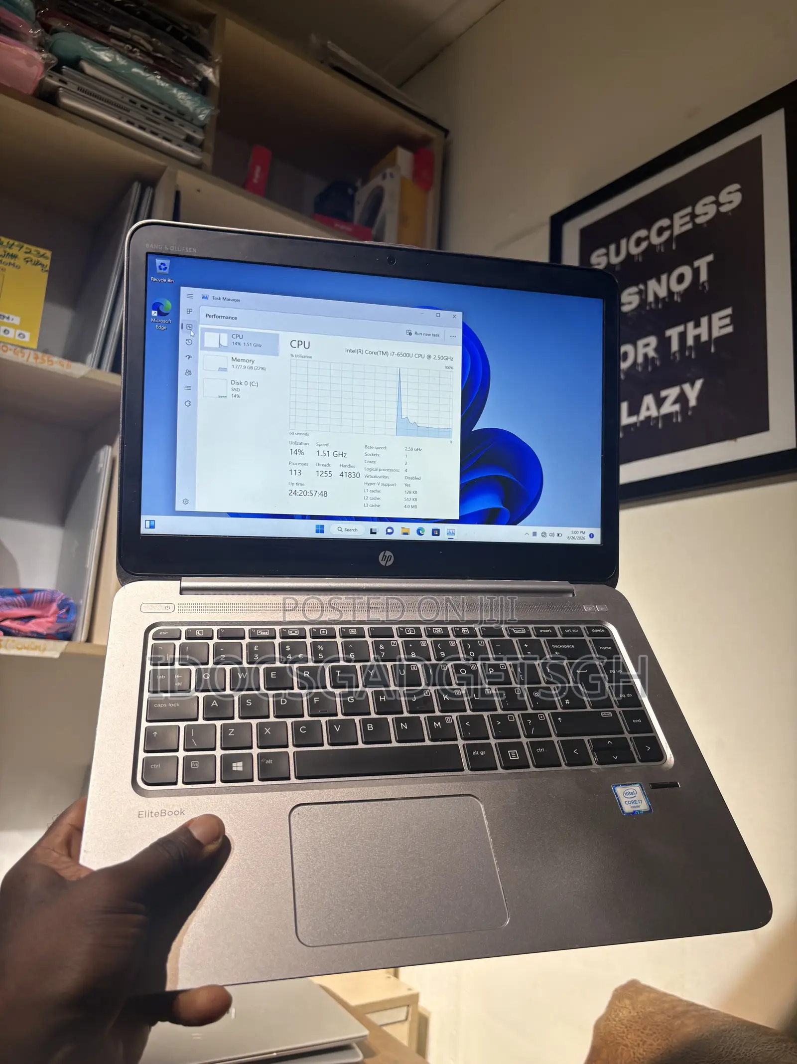 Laptop HP EliteBook Folio 1040 G3 8GB Intel Core i7 SSD 256GB