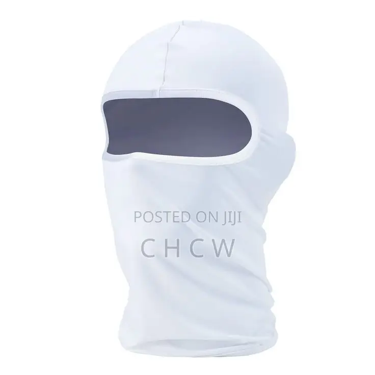Premium New White Stretchy Lightweight Ski Face Mask