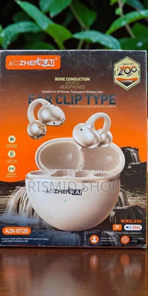 AO ZHENKAI AZK-BT26 Portable Wireless Ear Clip Earphones