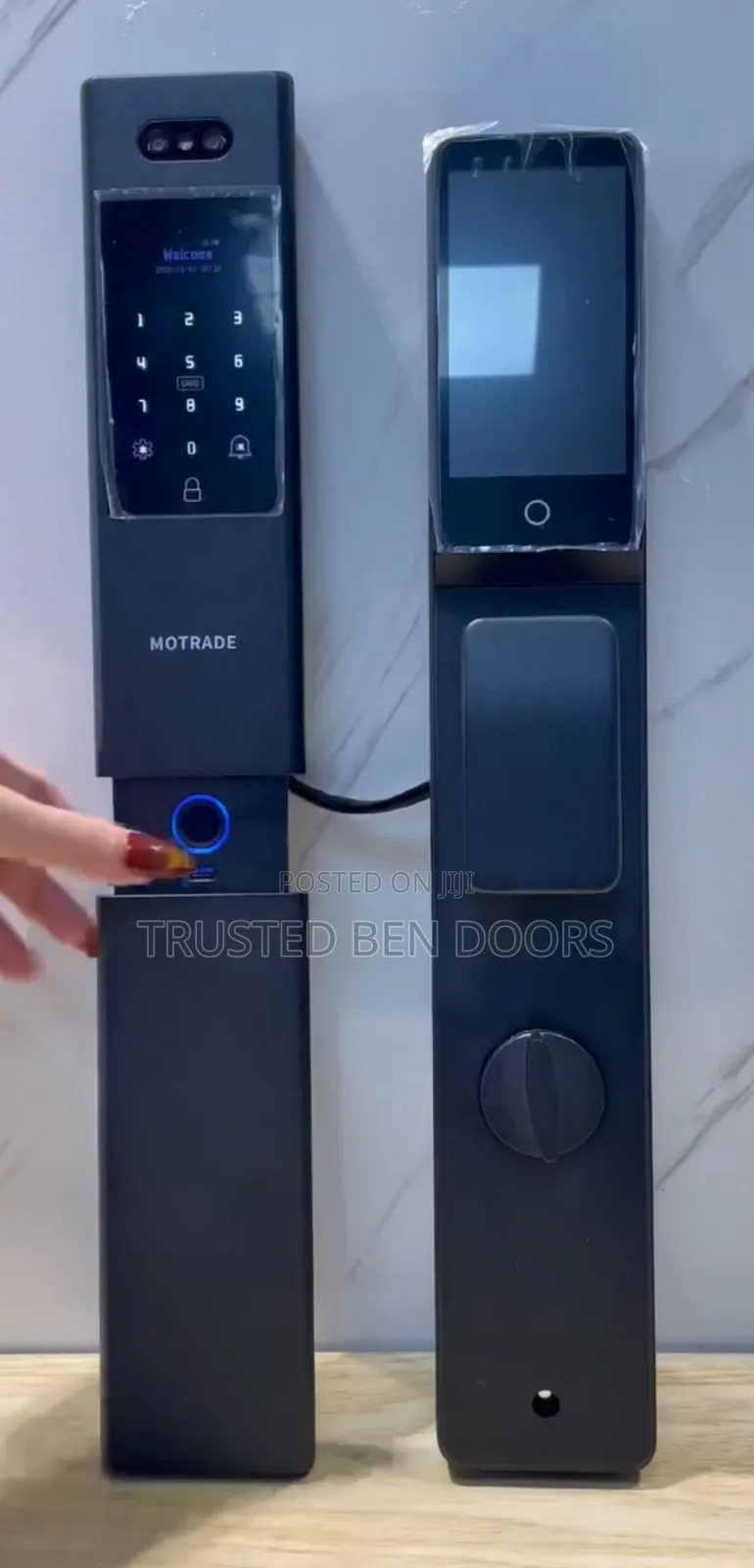 Tuya Wifi App Biometric Wireless Smart Door Locks for Heavy Duty Doors