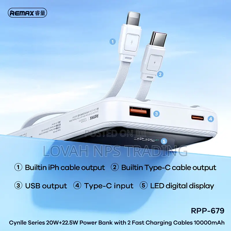 Remax RPP-679 10000mah Powerbank
