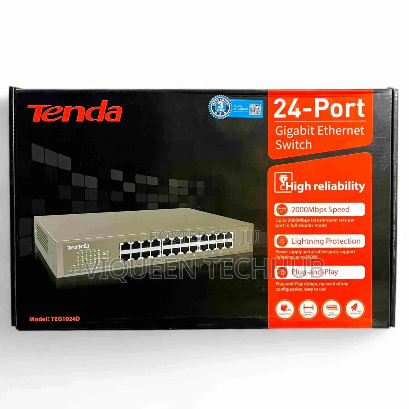 Tenda TEG1124P-16-250W