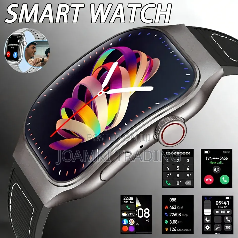 2.01" Curved Screen Smartwatch Men, Women, Bt Call,