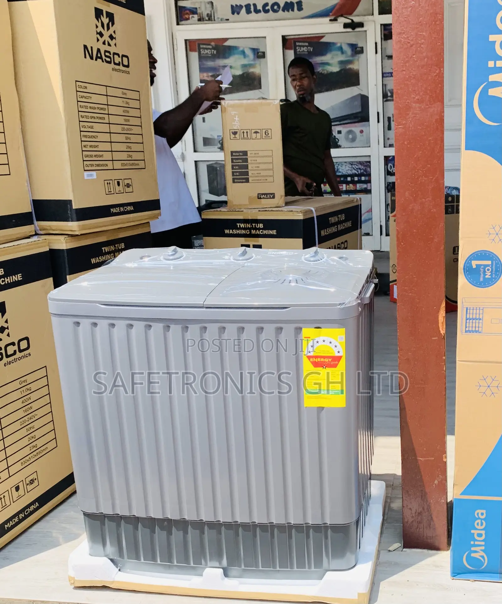 Order Fast Nasco 11kg Twin Tub Washing Machine