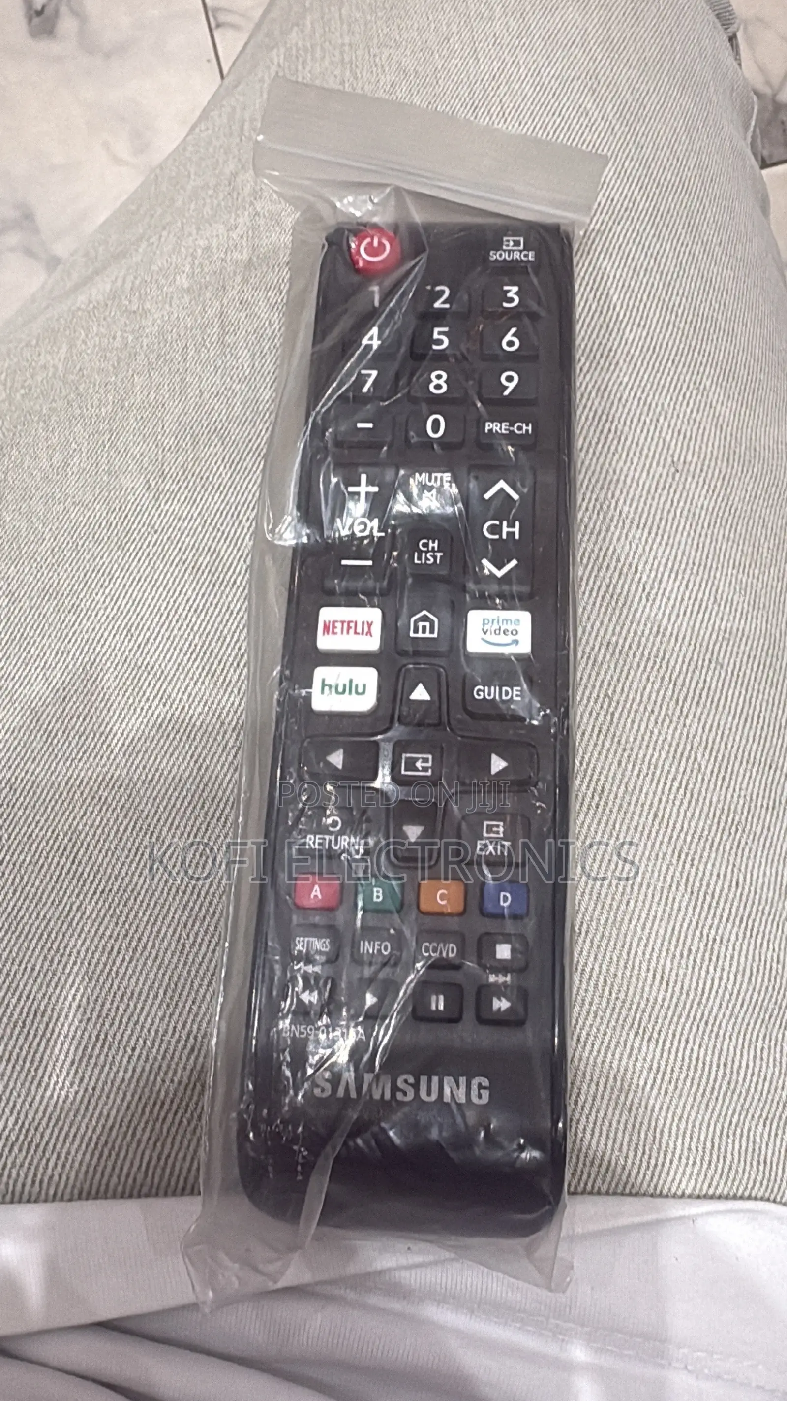 Samsung 4k/8k OLED/QLED IR Remote, Frame/Crystal No Pairing, ABS.