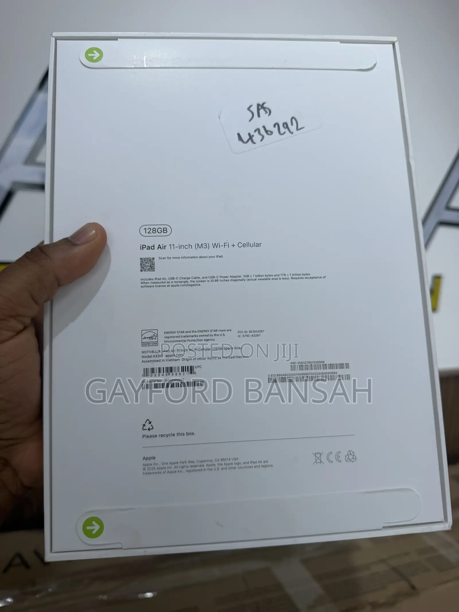 New Apple iPad Air 11 (2025) 128 GB Gray