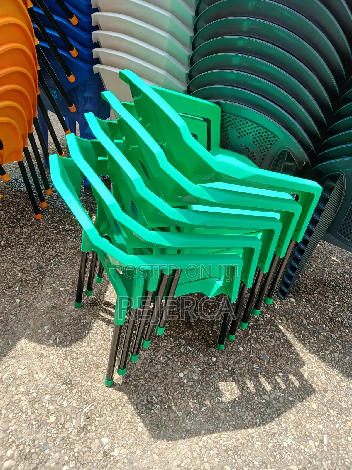 Durable Green Plastic Chair for Sale