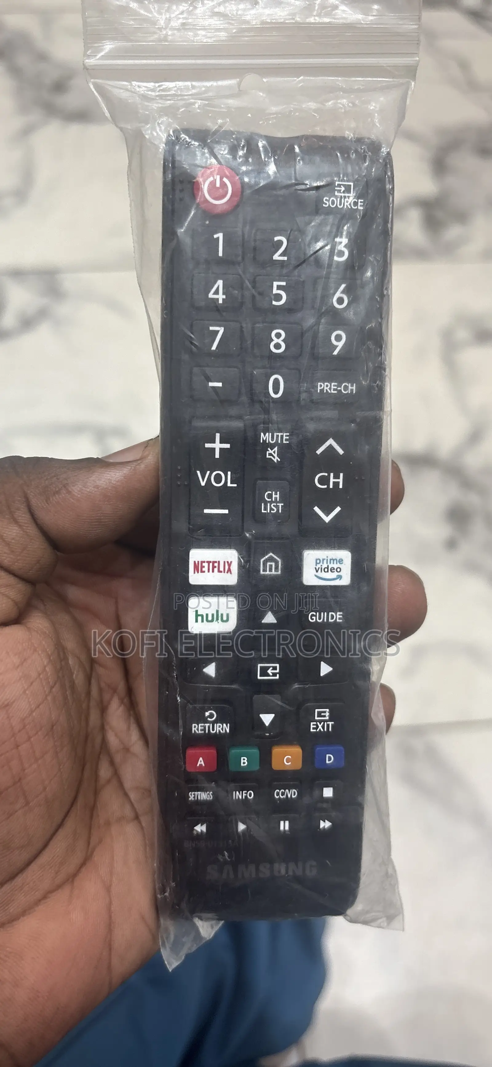 Samsung 4k/8k OLED/QLED IR Remote, Frame/Crystal No Pairing, ABS.