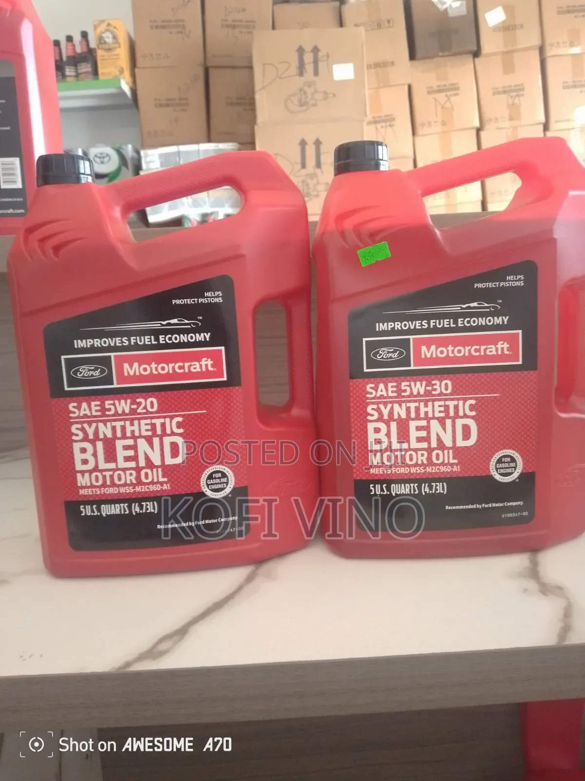 Motorcraft Engine Oil 5w-30 and 5w-20