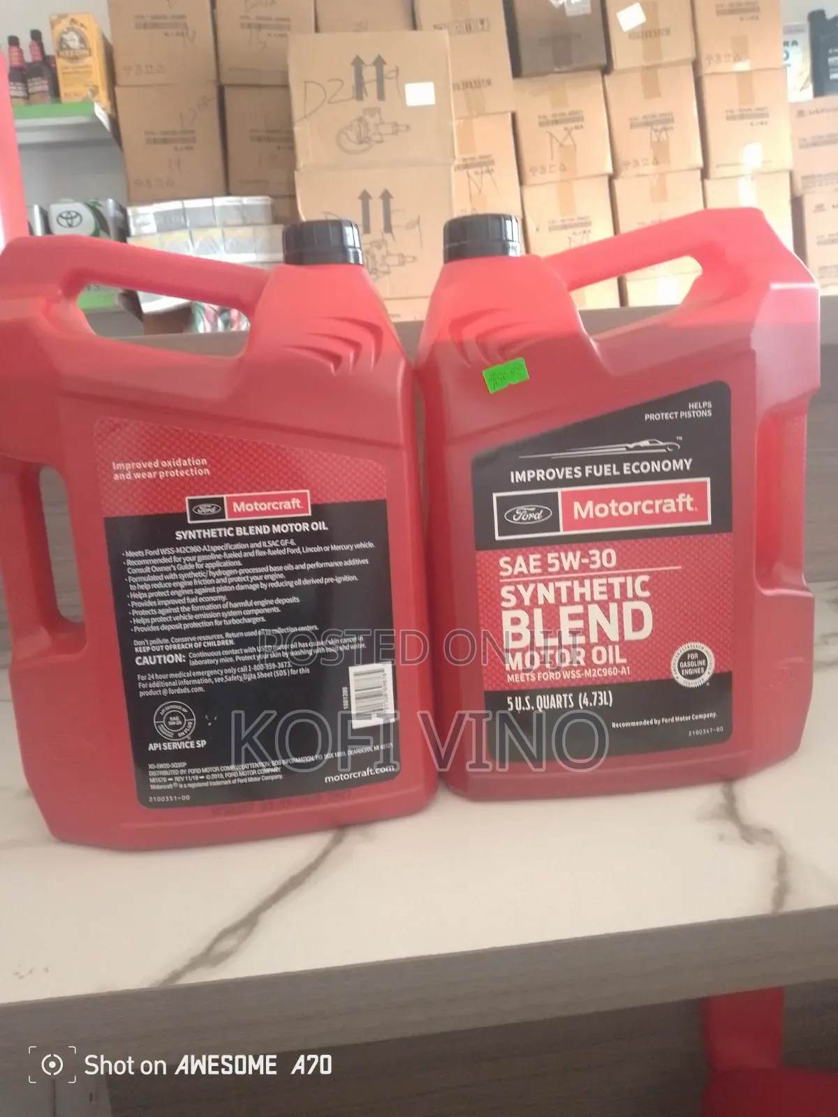 Motorcraft Engine Oil 5w-30 and 5w-20