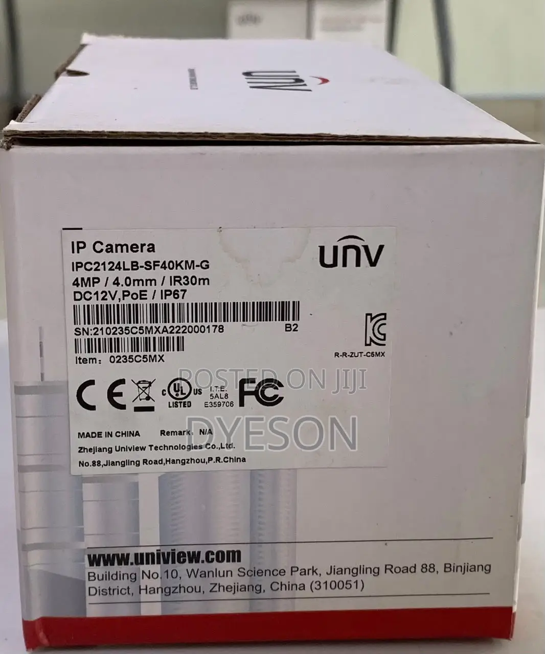 IPC2124LB-SF40KM-G 4MP Mini Fixed Bullet Network Camera •