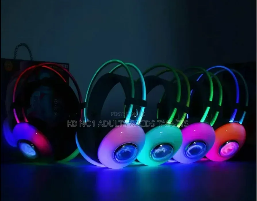 Wireless RGB Gaming Bluetooth Headset, Noise Reduction for Kids