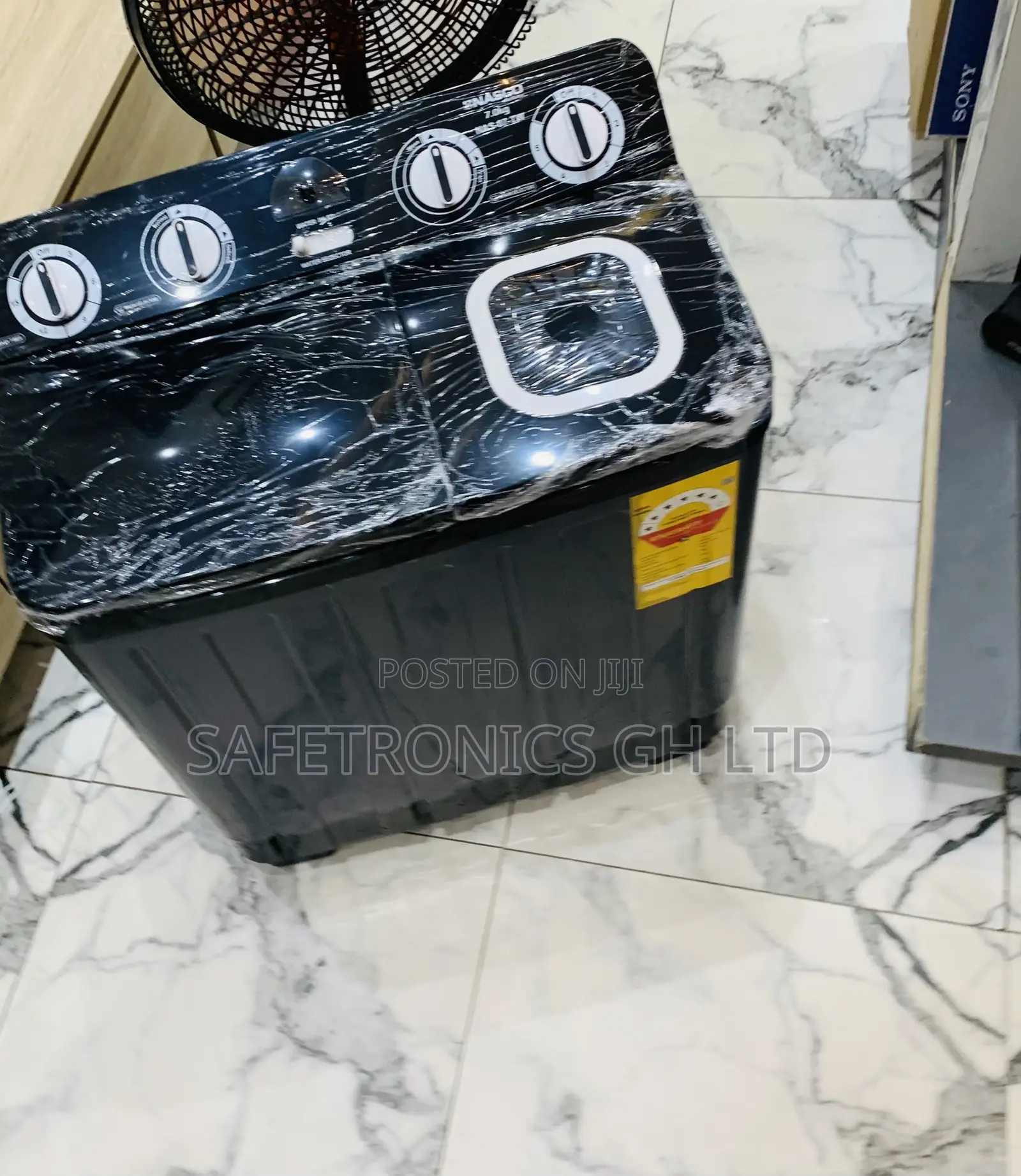 Elegant Black Nasco Washing Machine 7kg Tt Nas-07-Tw