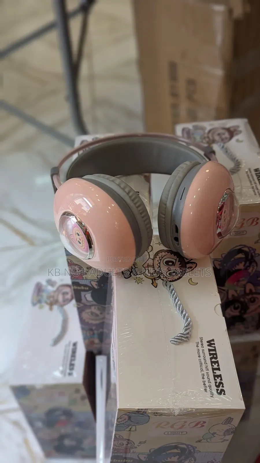 Wireless AH-980G1 RGB Bluetooth Headset, Noise Reduction for Kids