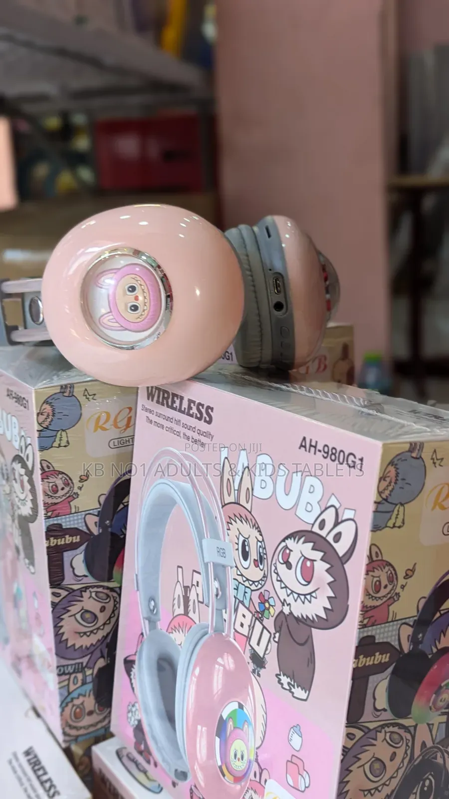 Wireless AH-980G1 RGB Bluetooth Headset, Noise Reduction for Kids