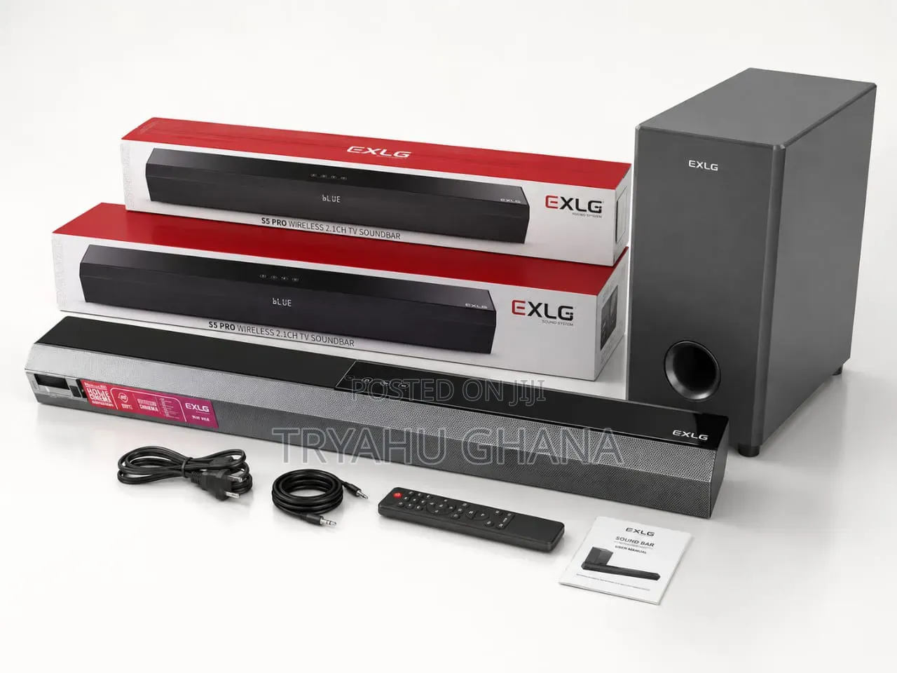 EXLG S5 Pro Soundbar & Wireless Subwoofer in Ghana | Tryahu